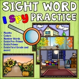I Spy Sight Words Activities and Centers
