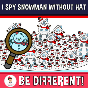 Preview of I Spy Snowman Without Hat Clipart Christmas Fun Stuff Winter