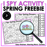 I Spy Spring A Visual Learning Activity