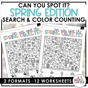 Preview of I Spy Spring Search and Find Early Finishers Activity