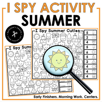 Preview of I Spy Summer A Visual Learning Activity