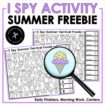Preview of I Spy Summer Freebie