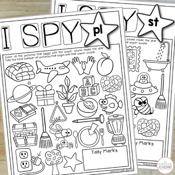 phonics worksheets for k 1 i spy super sounds by andrea