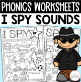 PHONICS WORKSHEETS for K-1 - I SPY Blends, Digraphs, and More!