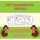 I Spy Thanksgiving Printable - I Spy Thanksgiving Activity