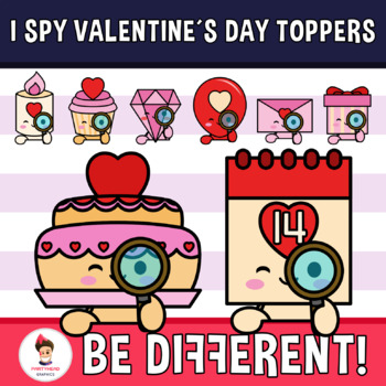 I Spy School Supplies Toppers Clipart Back To School