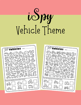 Preview of I Spy-Vehicles