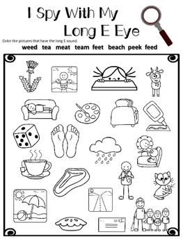 i spy with my long vowel eye worksheets by learning outside the box