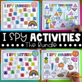 I Spy Worksheet Bundle - Letters, Sounds, Numbers and Real
