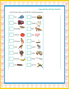 Preview of I Spy Worksheets: Read & Find Fun Phonics & Engaging Winter Phonics Activities
