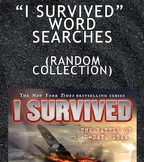 I Survived Books Word Searches & Vocab (random collection)