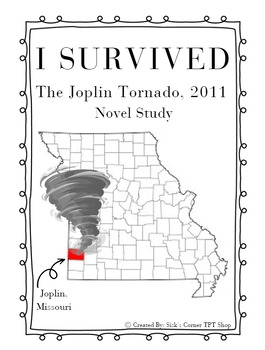 Preview of I Survived Joplin Tornado Novel Study