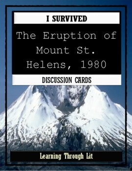 Preview of I Survived THE ERUPTION OF MOUNT ST. HELENS Discussion Cards (Answers Included)