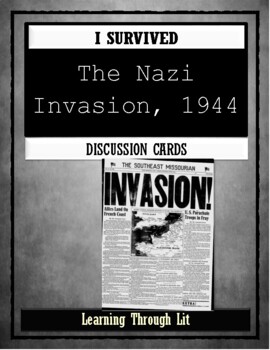 Preview of I Survived THE NAZI INVASION, 1944 - Discussion Cards (Answer Key Included)