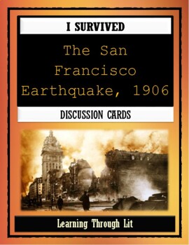 Preview of I Survived THE SAN FRANCISCO EARTHQUAKE Discussion Cards (Answer Key Included)