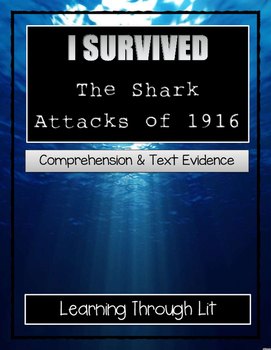 Preview of I Survived THE SHARK ATTACKS OF 1916 - Comprehension (Answer Key Included)