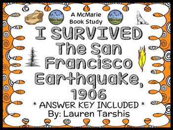 Preview of I Survived The San Francisco Earthquake, 1906 (Lauren Tarshis) Novel Study