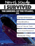 I Survived The Sinking of the Titanic, 1912 Novel Study