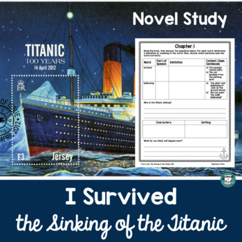 Preview of I Survived The Sinking of the Titanic 1912 | Titanic Activities | Novel Study