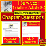 I Survived The Wellington Avalanche 1910 Chapter Questions