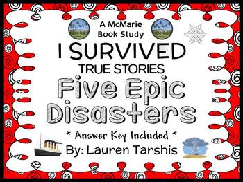 Preview of I Survived True Stories: Five Epic Disasters (Tarshis) Book Study (40 pages)