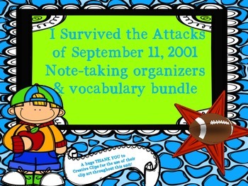 Preview of I Survived the Attacks of September 11, 2001 - Note-taking Journal