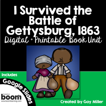 Preview of I Survived the Battle of Gettysburg, 1863 Novel Study Digital + Printable