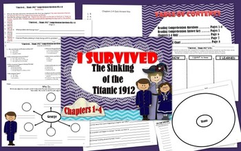 Preview of I Survived the Sinking of the Titanic 1912 Pack
