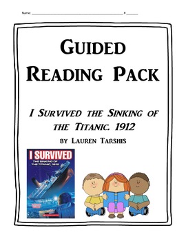 Preview of I Survived the Sinking of the Titanic Guided Reading Materials
