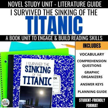 Preview of I Survived the Sinking of the Titanic Novel Study - 3 week book unit