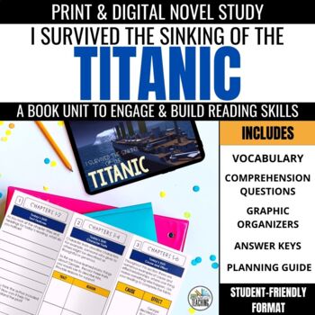 Preview of I Survived the Sinking of the Titanic Novel Study: Print & Digital Book Unit