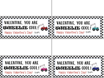 I WHEELIE like you Valentine s Cards PRINTABLE by TeacherJunkie TPT