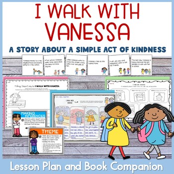 Preview of I Walk with Vanessa Lesson Plan and Book Companion