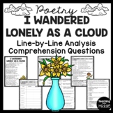I Wandered Lonely As a Cloud Poem Reading Guide and Compre