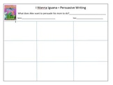 I Wanna Iguana (Graphic Organizer, Persuasive Writing) by 