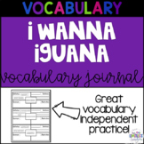 I Wanna Iguana Vocabulary Pack