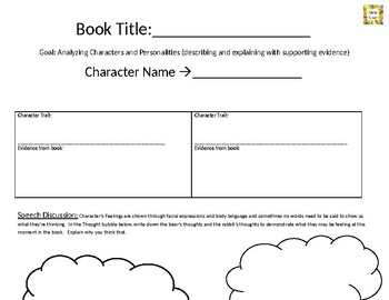 Preview of I Want My Hat Back Book Companion & Graphic organizer