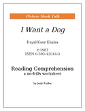 I Want a Dog: Reading Comprehension