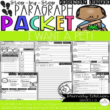 Preview of I Want a Pet Paragraph Packet | Persuasive Paragraph Writing