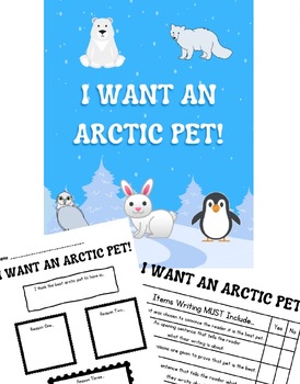 I Want an Arctic Pet! Writing Activity by Coffee Before Chaos | TPT