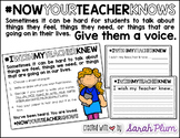 I Wish My Teacher Knew {Now Your Teacher Knows}
