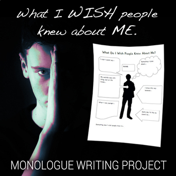 Preview of I Wish People Knew About Me- Monologue Writing Assignment