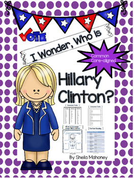 Preview of I Wonder, Who is Hillary Clinton?