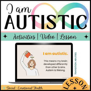 Preview of I am Autistic | Autism & Me SOCIAL NARRATIVE | Editable Disability Lesson