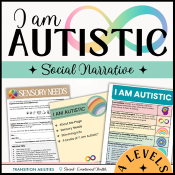Preview of I am Autistic PRINTABLE | Social Narrative & Activity | Autism Acceptance Story