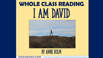 Preview of I am David - Whole Class Reading Session!