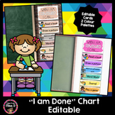 I am Done Chart - Early Finisher Display