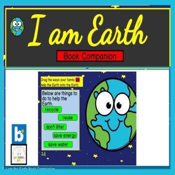 Preview of I am Earth Book Companion BOOM CARDS