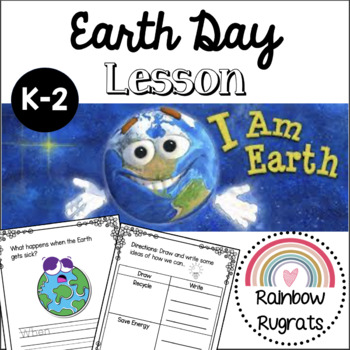 Preview of I Am Earth Read Aloud Earth Day Lesson Digital and Printable