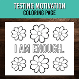 I am Enough Coloring Page - Testing Motivation